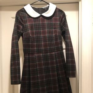 Smak Parlour plaid Peter Pan dress